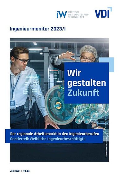 Cover Ingeniermonitor 2023 Mann und Frau Cover Ingeniermonitor 2023 Mann und Frau